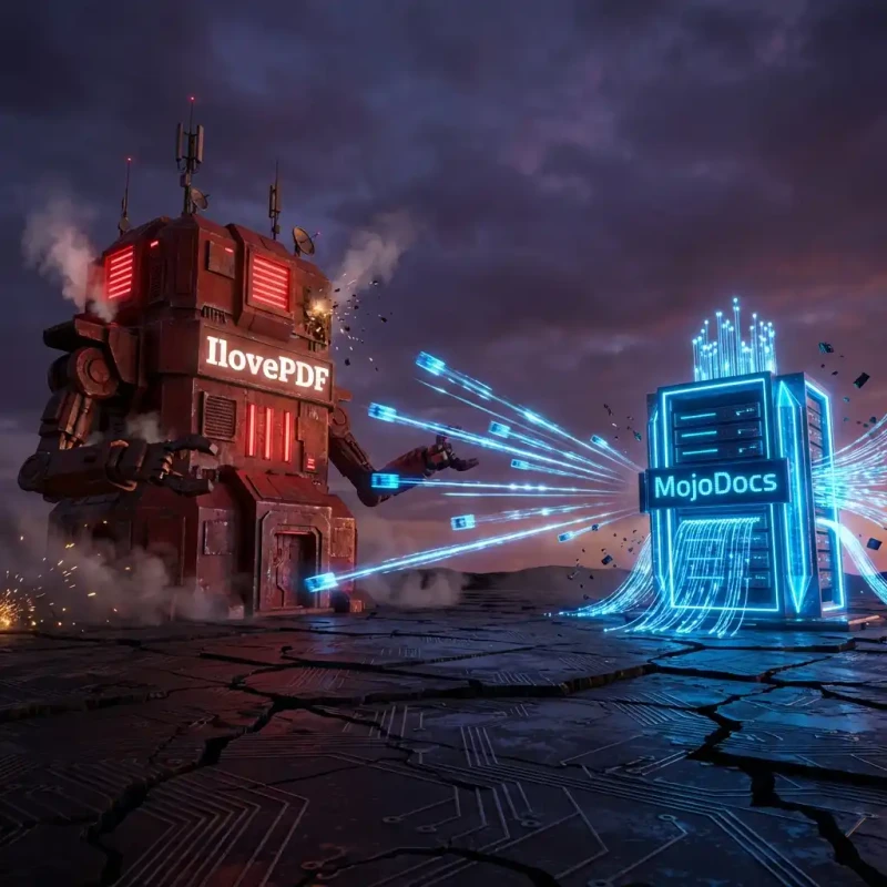 MojoDocs vs. IlovePDF: Why Local Processing is Better